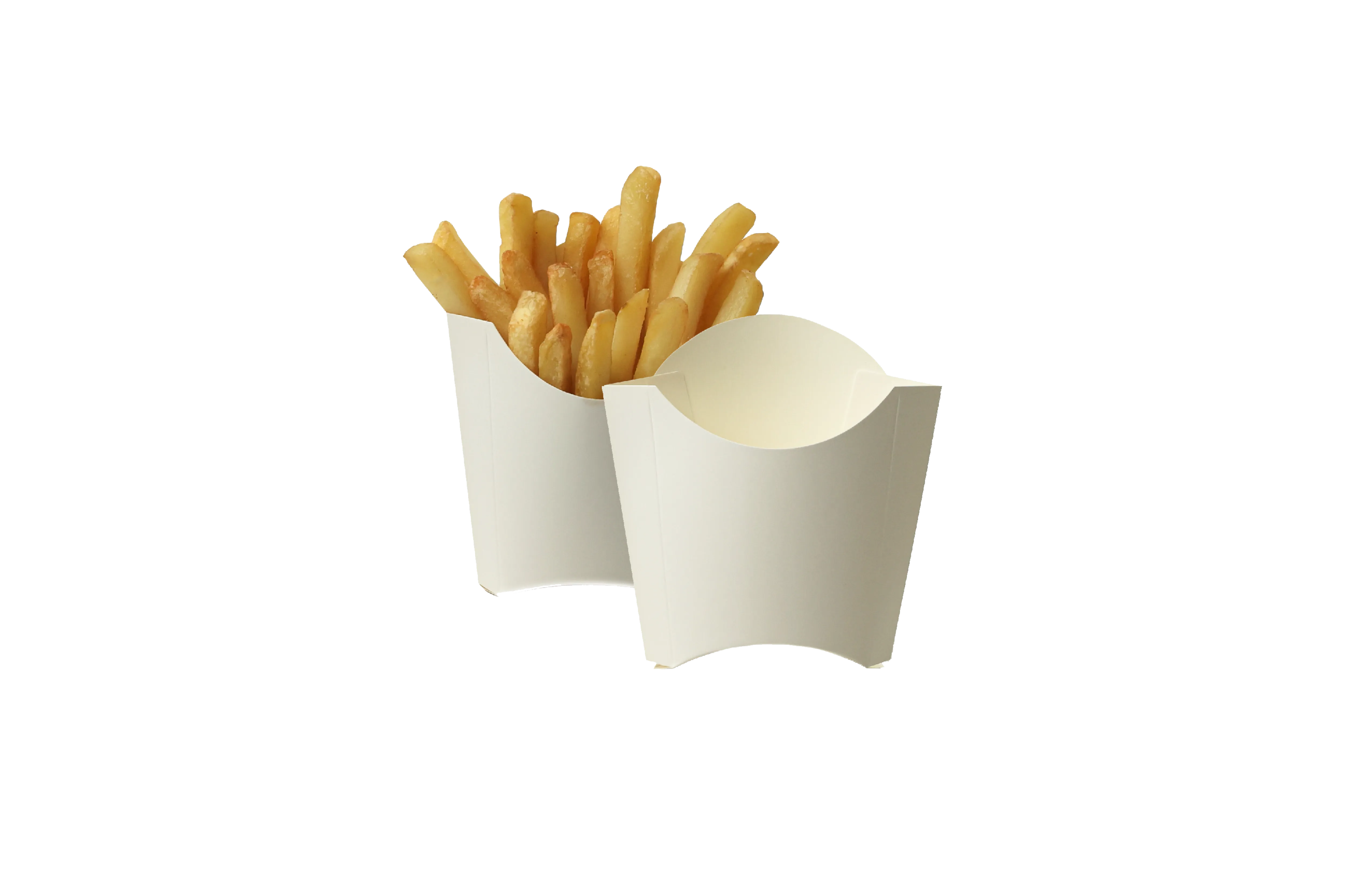 Pommes-Schütte, Weiß, unbedruckt (1.000 Stück)